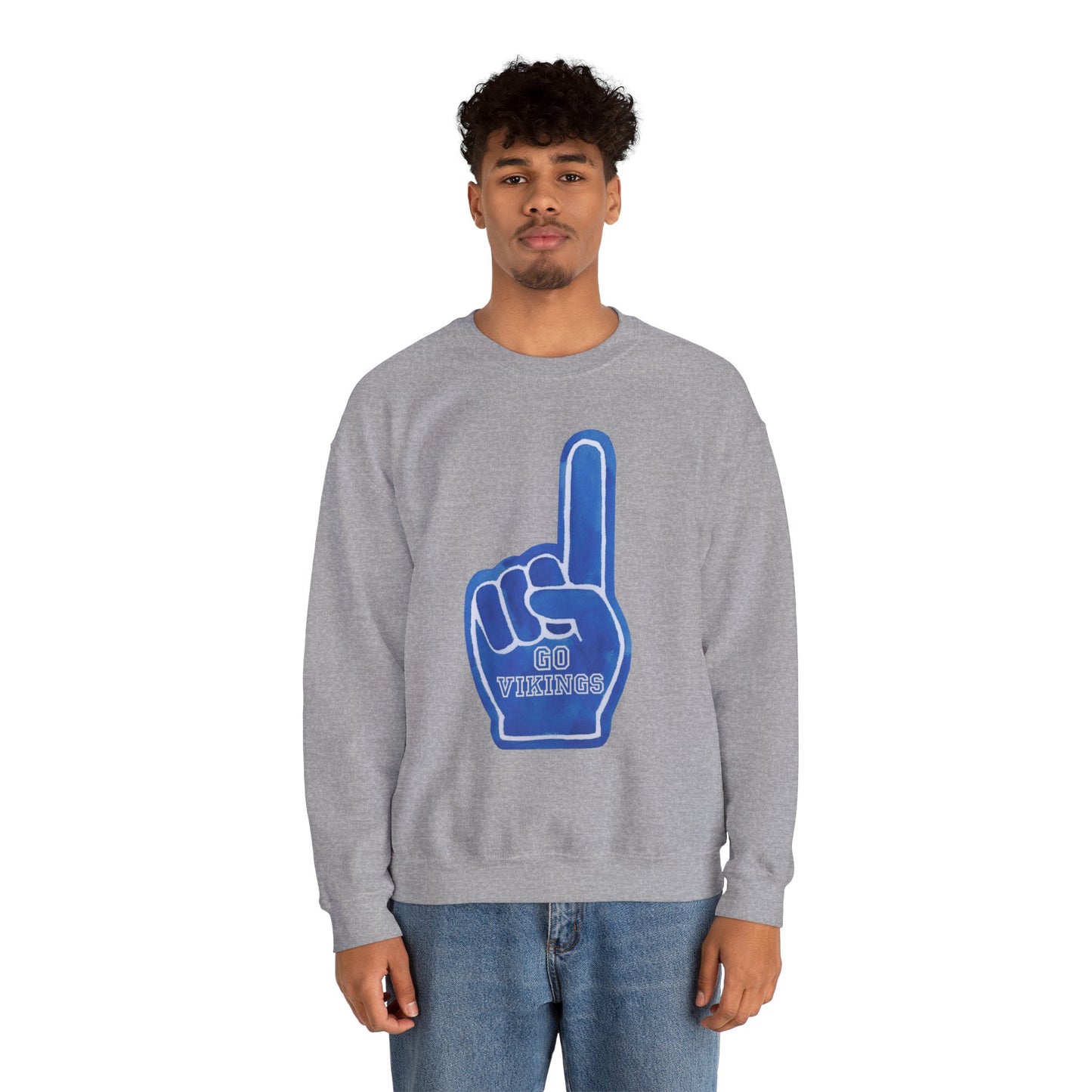 #1 Go Vikings Unisex Crewneck Sweatshirt
