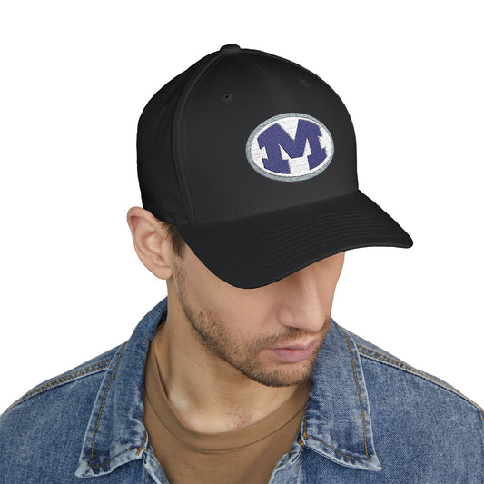Embroidered Closed-Back M Hat