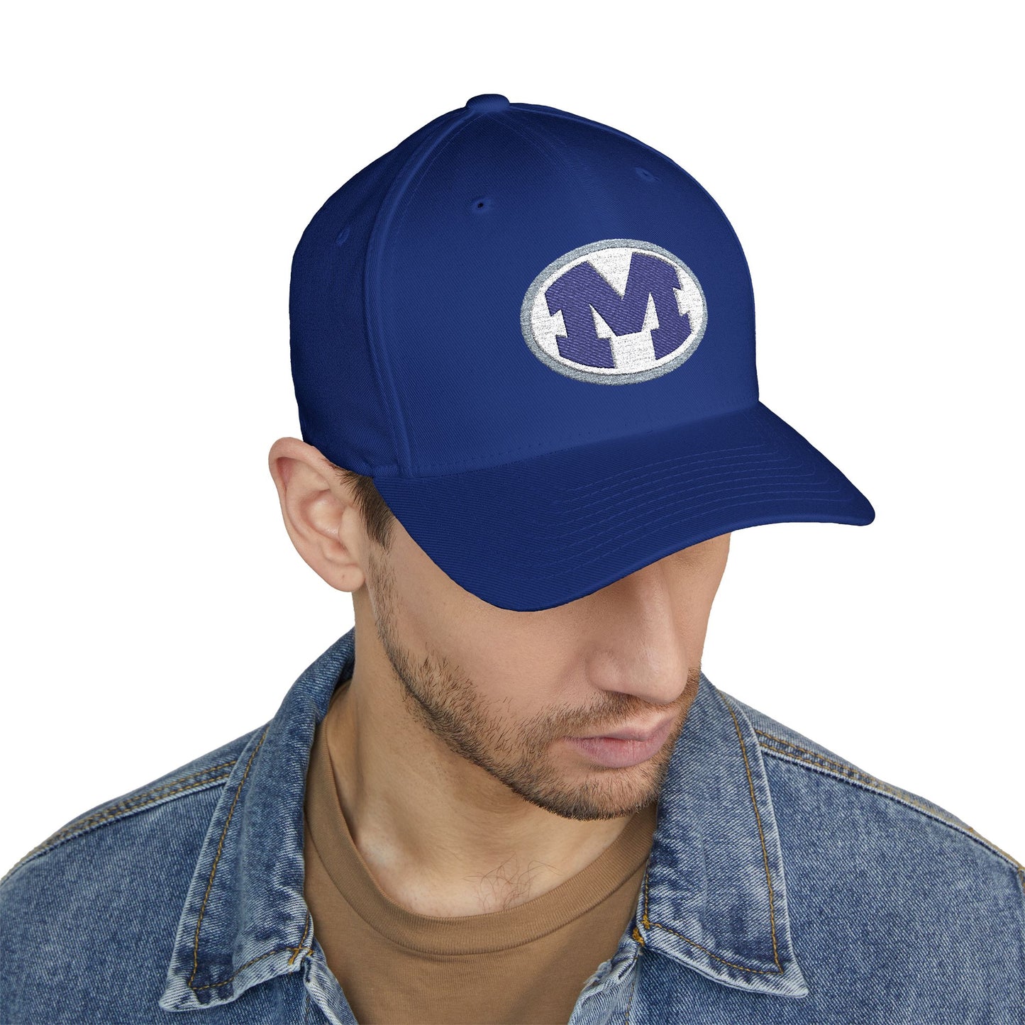 Embroidered Closed-Back M Hat