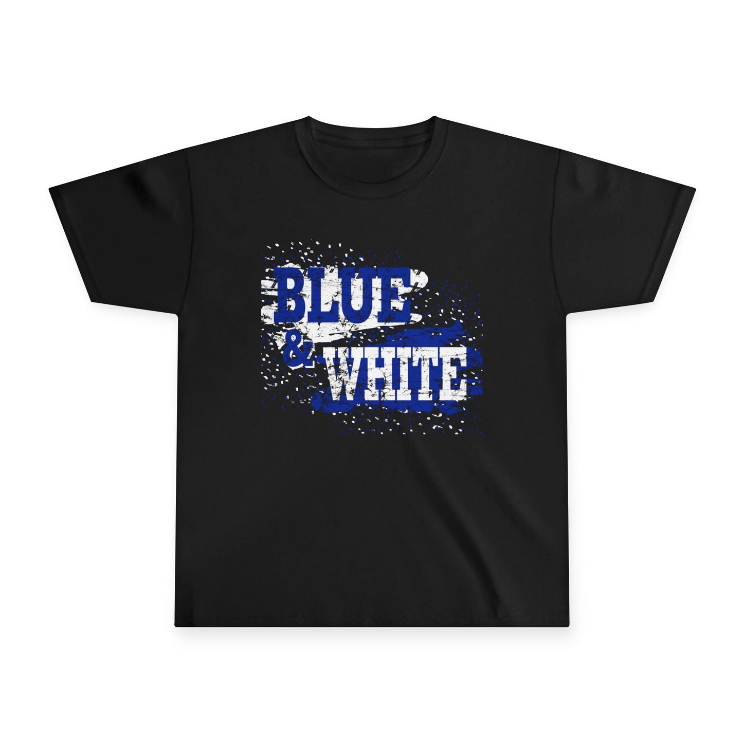 Youth Blue & White Graphic Tee