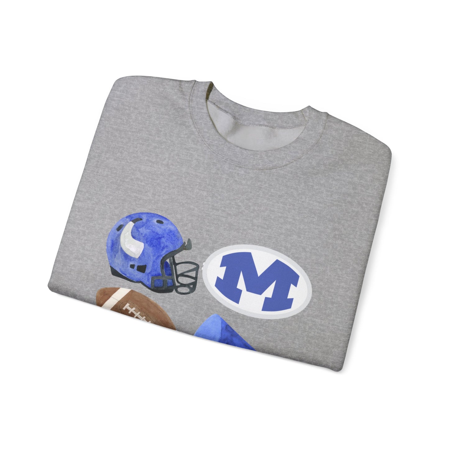 Water Color Game Day Unisex Crewneck Sweatshirt
