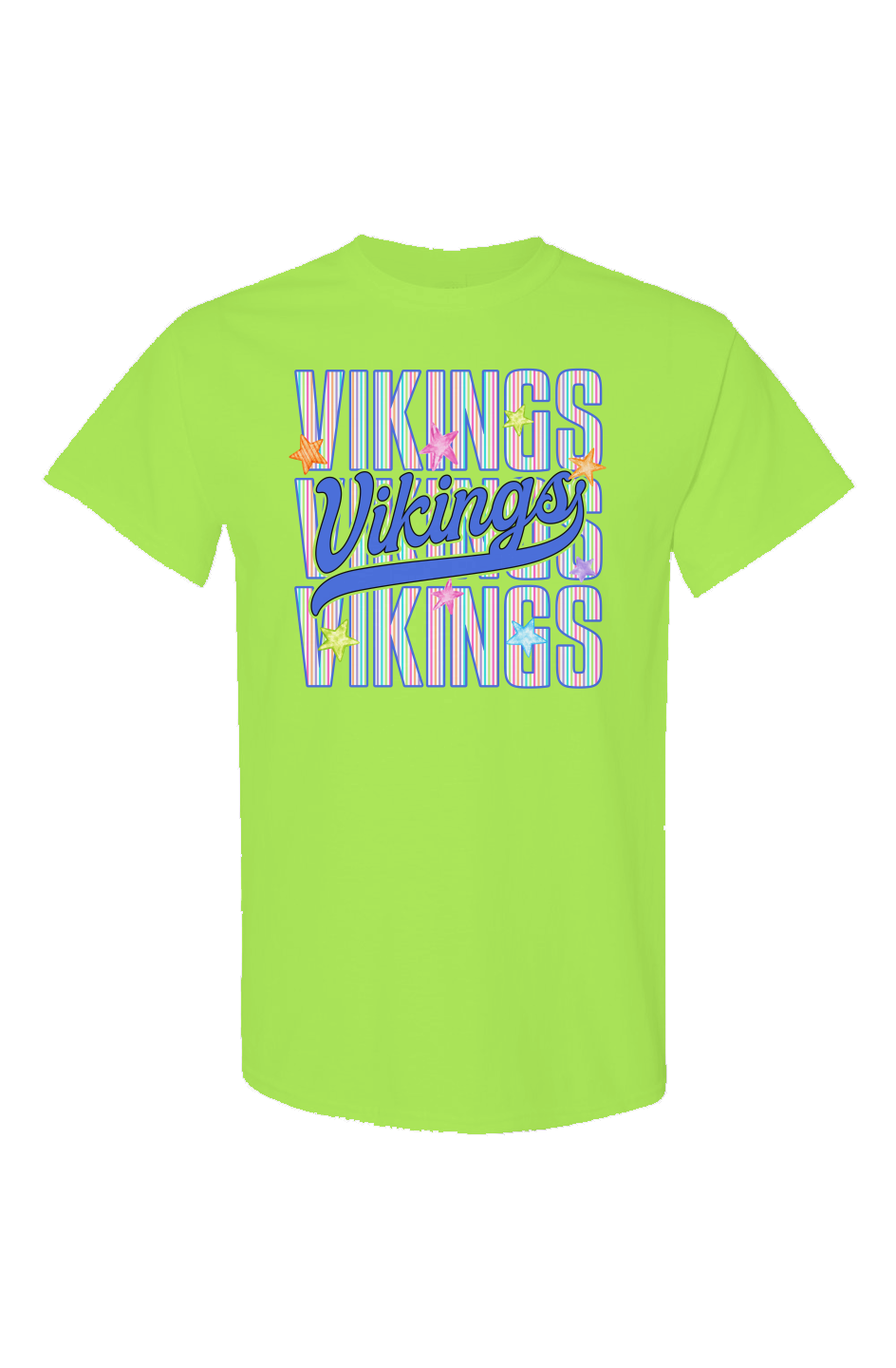 Neon Vikings star T Shirts