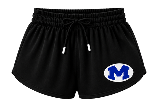 ADULT-Black Butterfly Shorts with M- ADULT